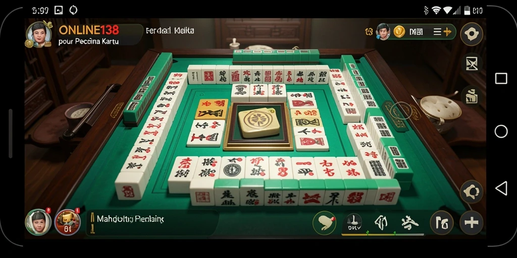 Screenshot utama ONLINE138 menampilkan gameplay Mahjong yang seru dan menantang.