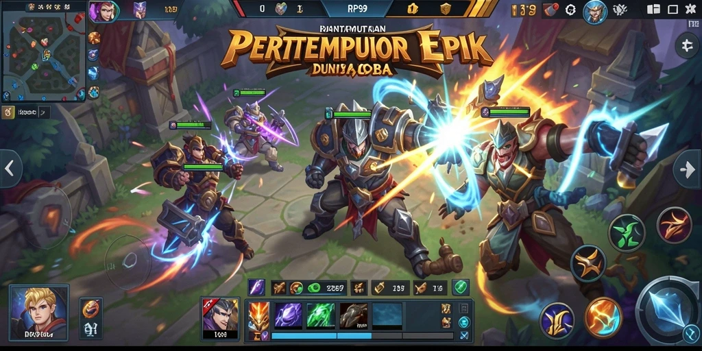 Tampilan menarik dari pertempuran intens dalam RP99.