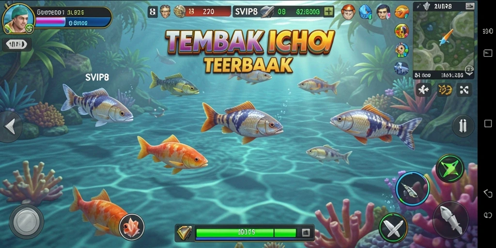 Tampilan gameplay seru dalam permainan Tembak Ikan SVIP8.