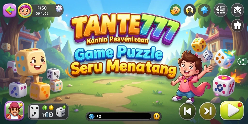 Tampilan gameplay puzzle yang penuh warna dan menantang.
